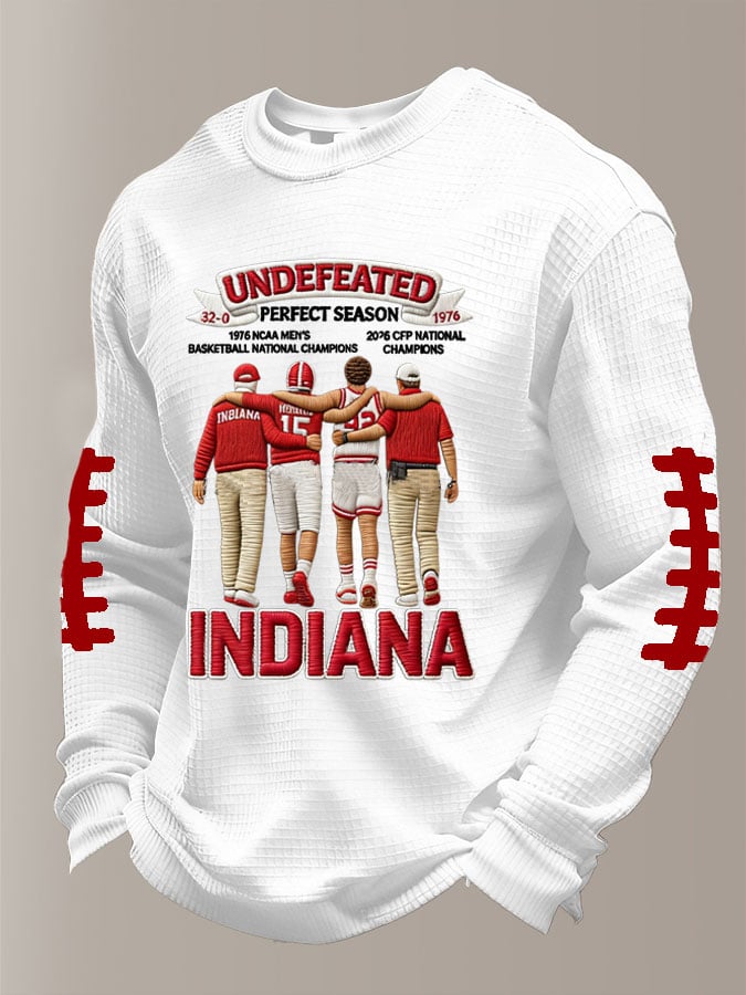 Men's Football Print Waffle T-Shirt