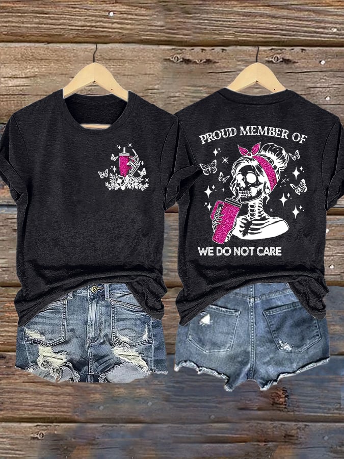 Retro Funny WDNC Club Menopause Perimenopause Print T-Shirt