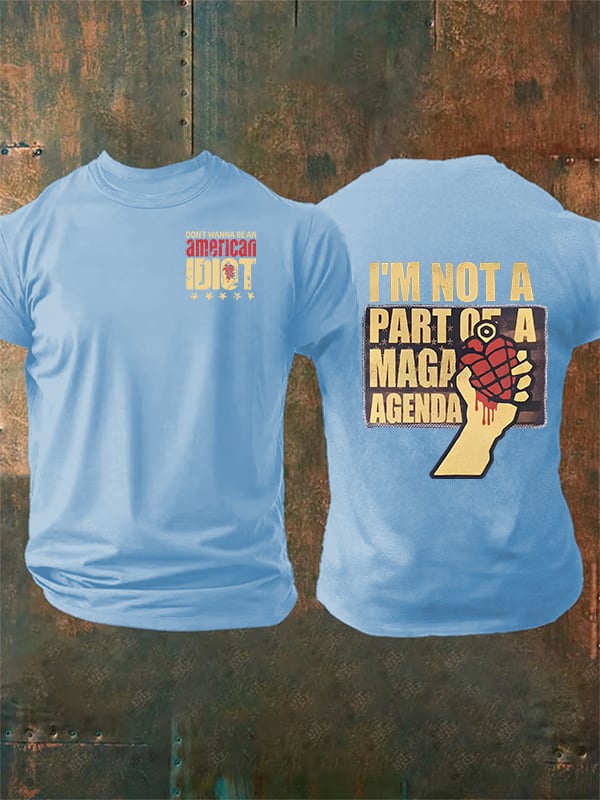 Men's american idiot Print T-Shirt