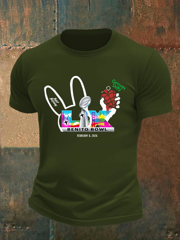 Men's Opening And Halftime Shows Print Casual T-shirt