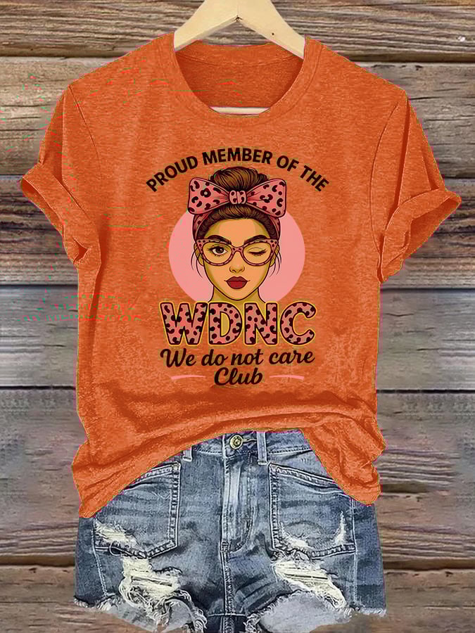 Women's Retro Funny Proud Member Of Club Menopause Perimenopause Print T-Shirt