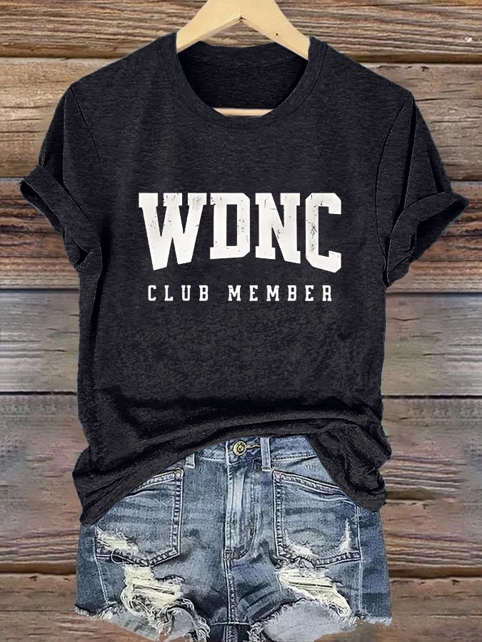 Retro Funny WDNC Menopause Perimenopause Print T-Shirt