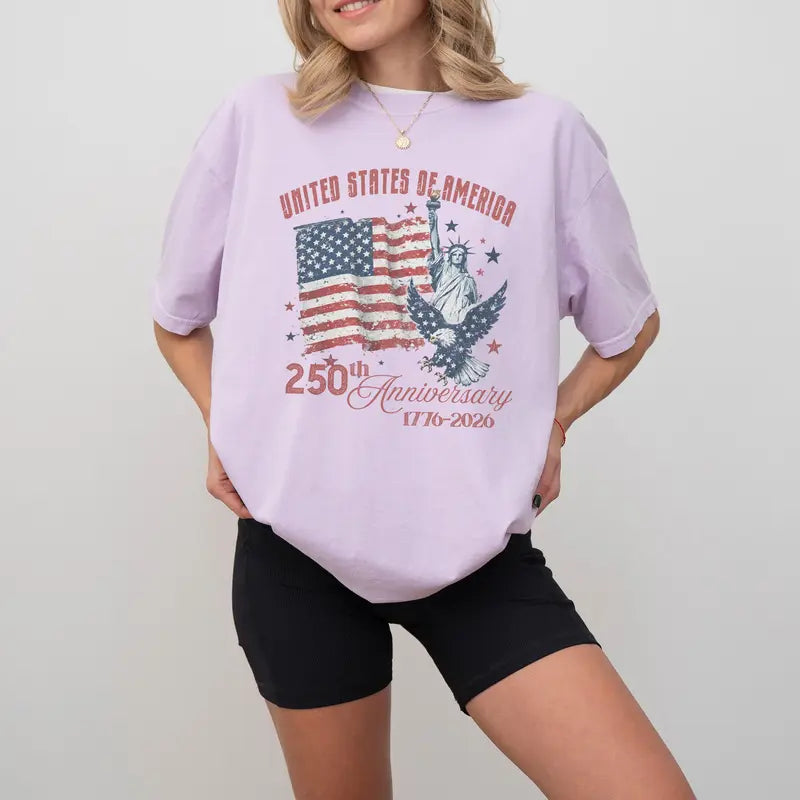 Women's America 250th Anniversary Comfort Colors Shirt