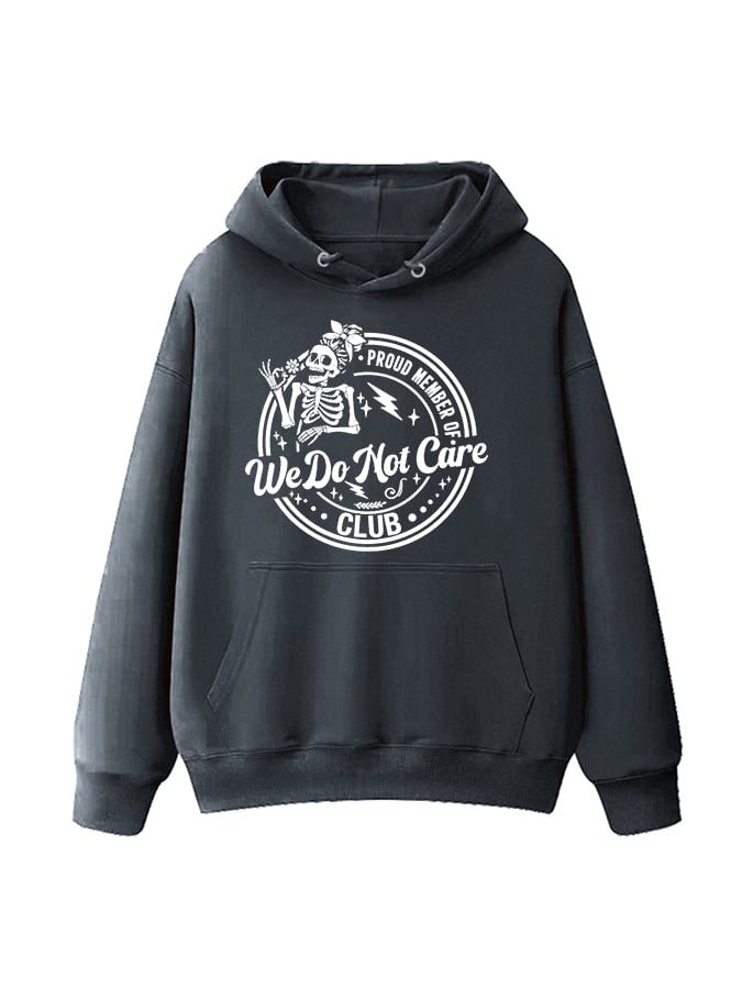 Women's Retro Funny Proud Member Of Club Menopause Perimenopause Print Casual Hoodie