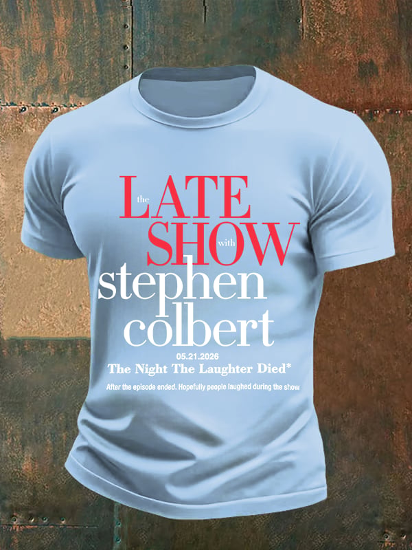 Men's Retro Last Show Print T-Shirt