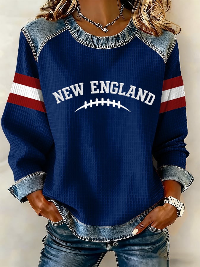 Women's Football Printed Sweatshirt