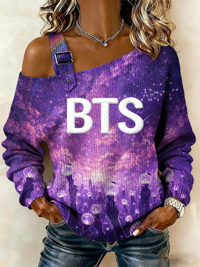 Women's K-pop Print Casual top