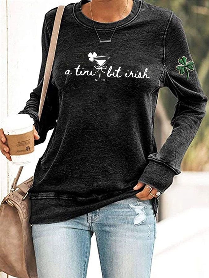 Women's A Tini Bit Irish Sweatshirt