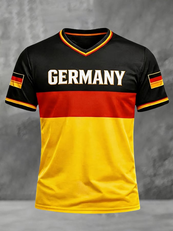 Men's Germany Soccer Print T-Shirt