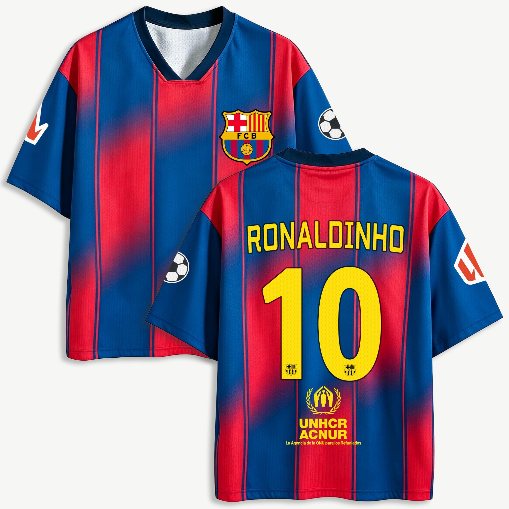 2026 Ronaldinho #10 Barcelona Limited Retro Mesh Jersey