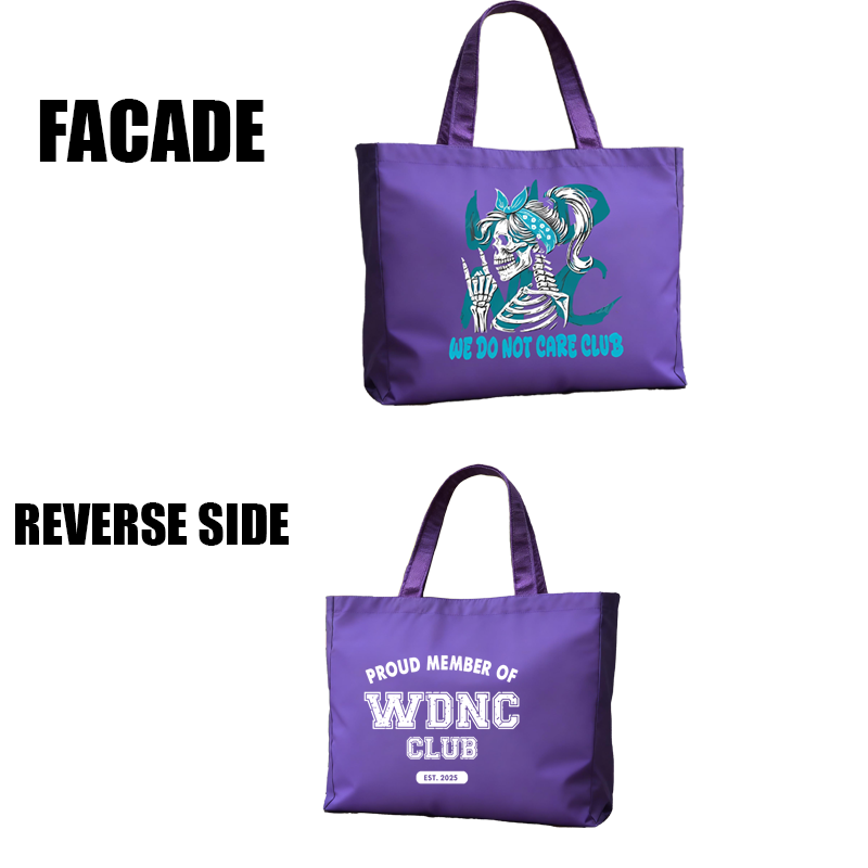 Women's Retro Funny Proud Member Of Club We Do Not Care Menopause Perimenopause Print Bag