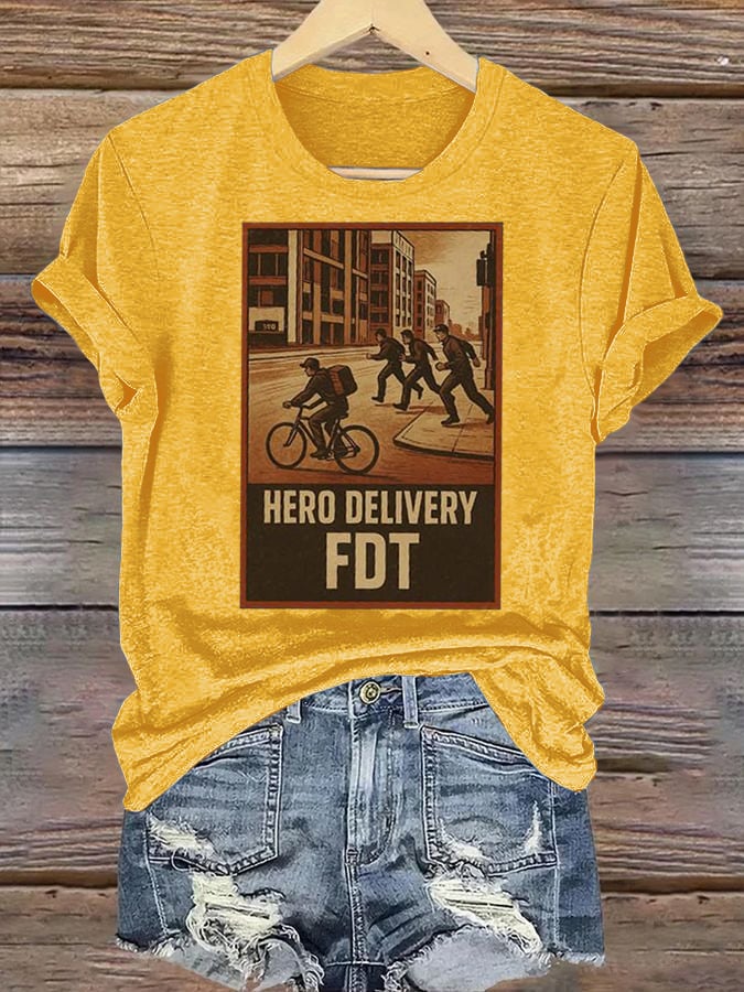 Women’s HERO DELIVERY FDT Printed T-Shirt