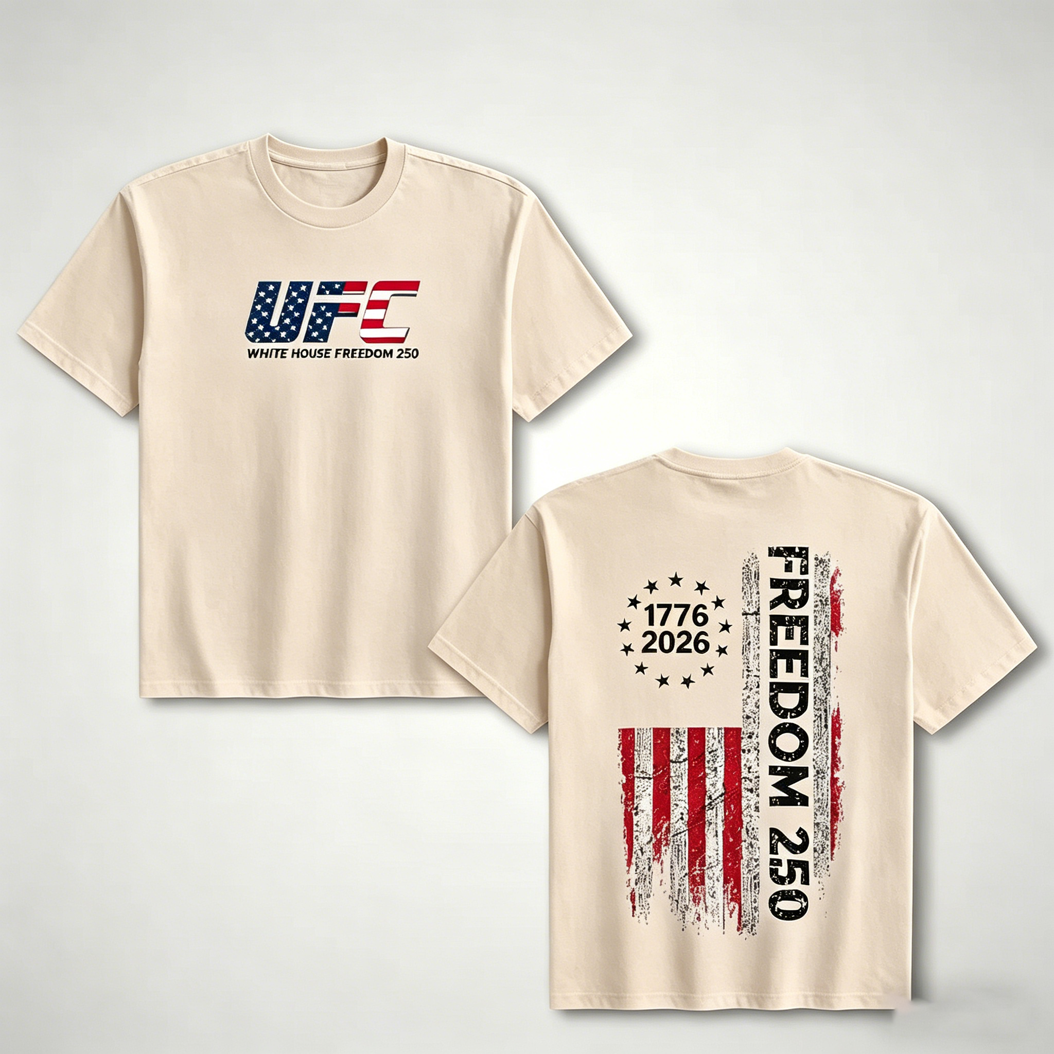 Unisex UFC Freedom 250 Heat-Printed T-shirt