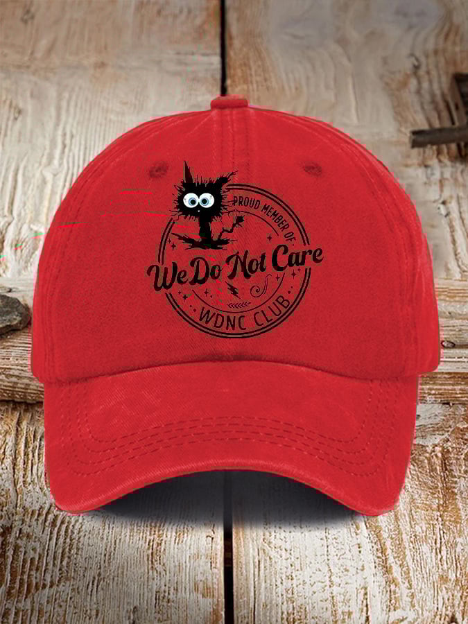 Retro Proud Member Of WDNC Club Menopause Perimenopause Print Baseball Cap