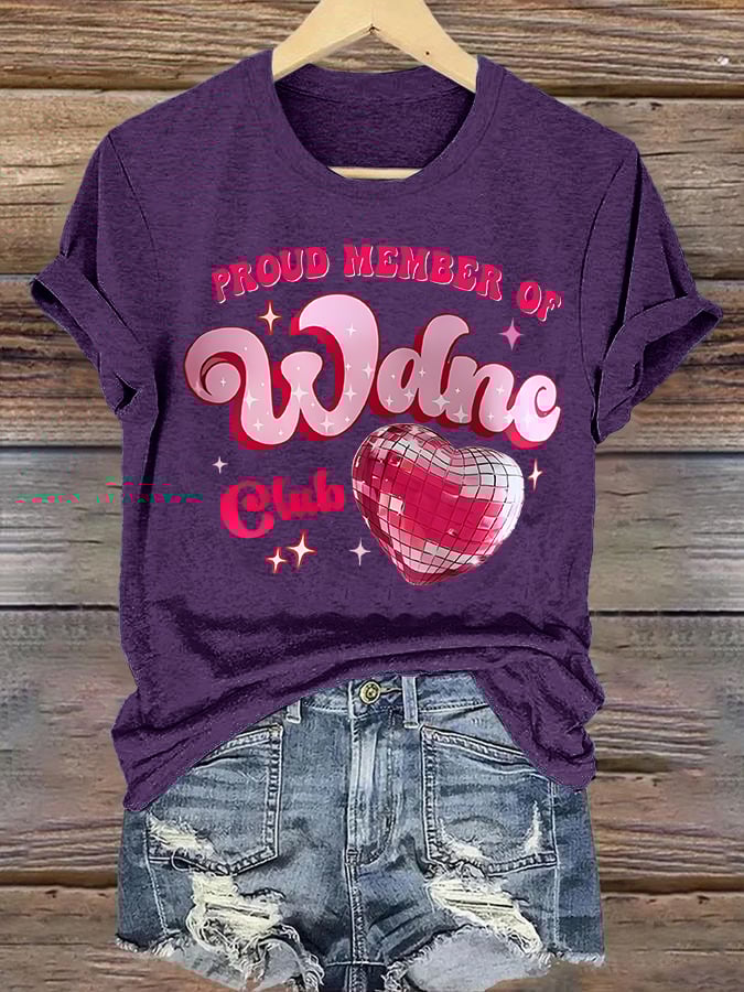 Women's Retro Funny Proud Member Of Club We Do Not Care Menopause Perimenopause Print T-Shirts