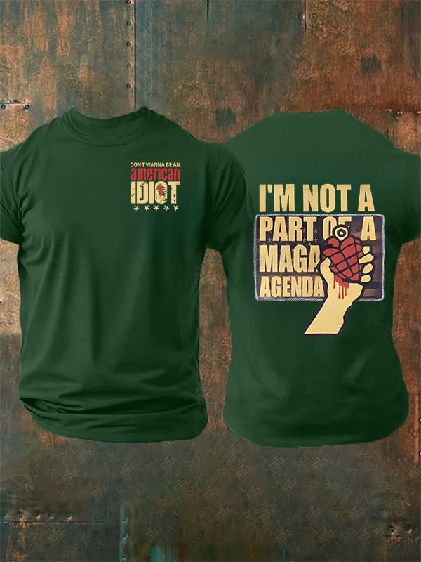 Men's american idiot Print T-Shirt