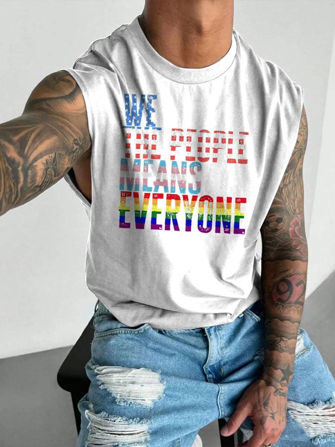 Men's Pride Month Print Tank Top