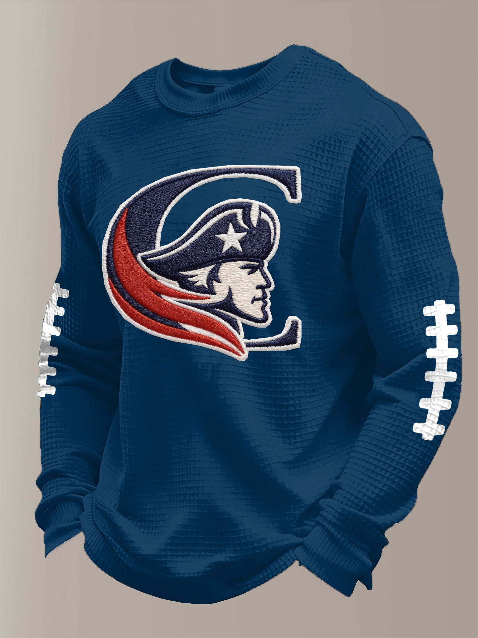 Men's Football Print Waffle T-Shirt