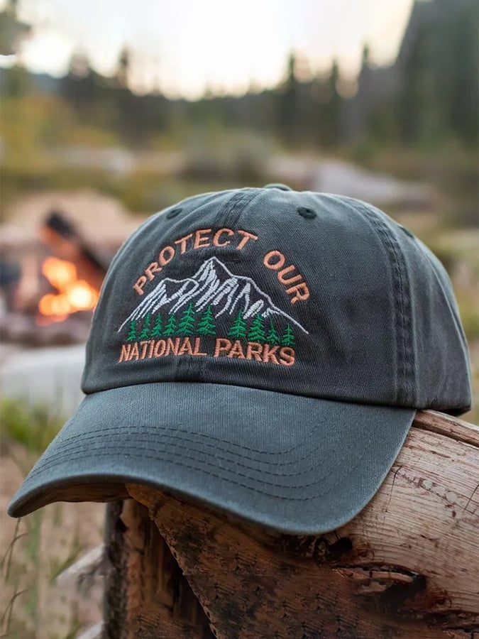 Unisex National Forest Park “Protect Our National Parks” Print Hat