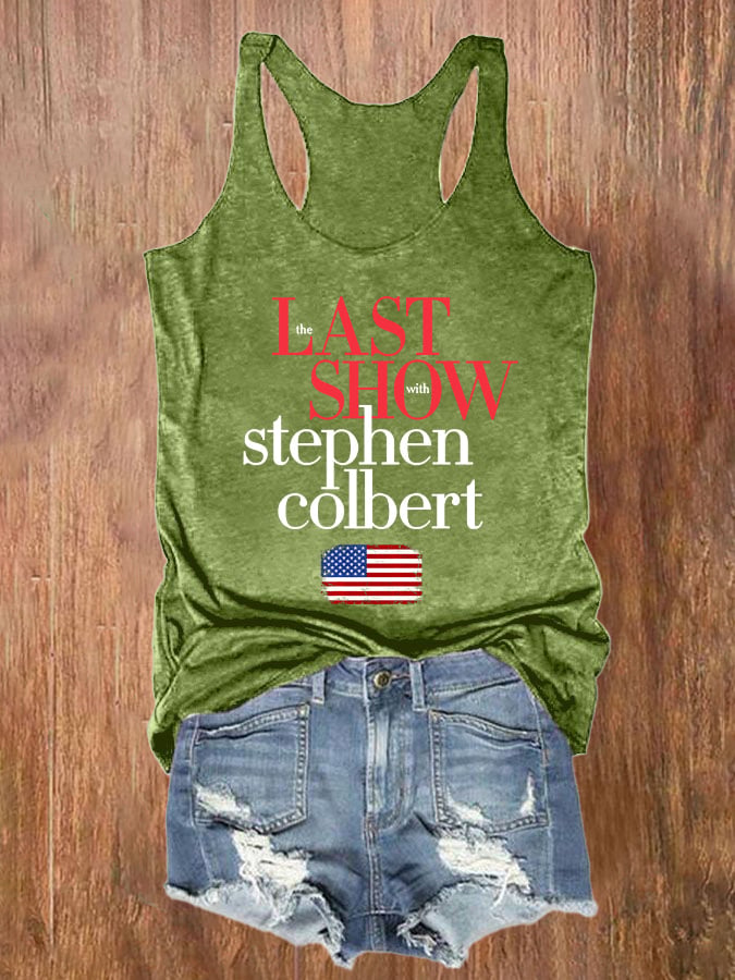 Retro Last Show Print Tank Top