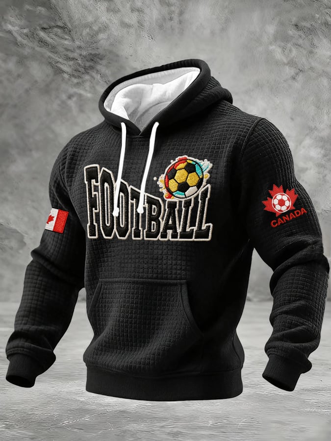 Men's Casual Canadian Football Fan Plaid Sports Shirt