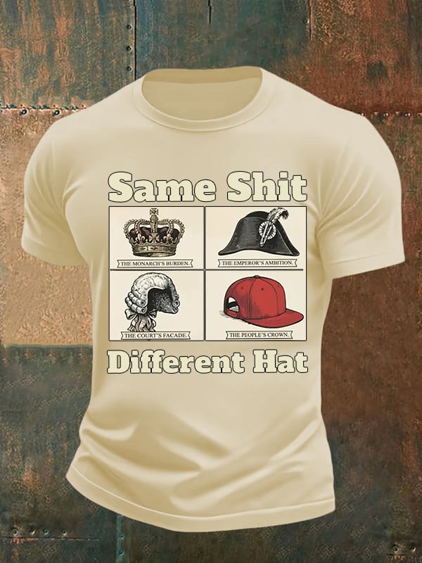 Men's Same Shit Different Hat FDT Print T-Shirt