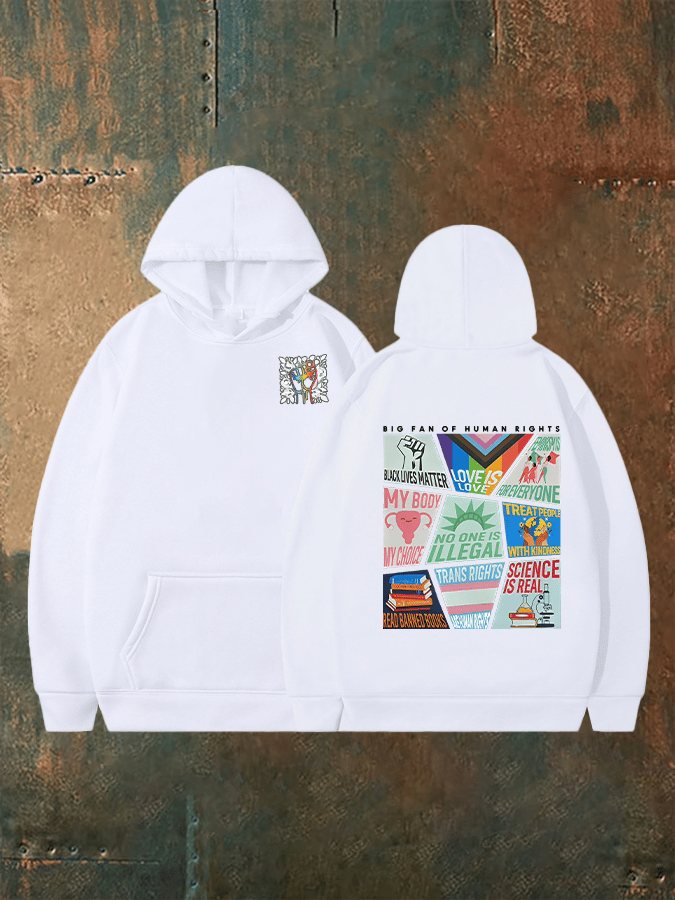 Unisex speaks my beliefs Print Hoodie