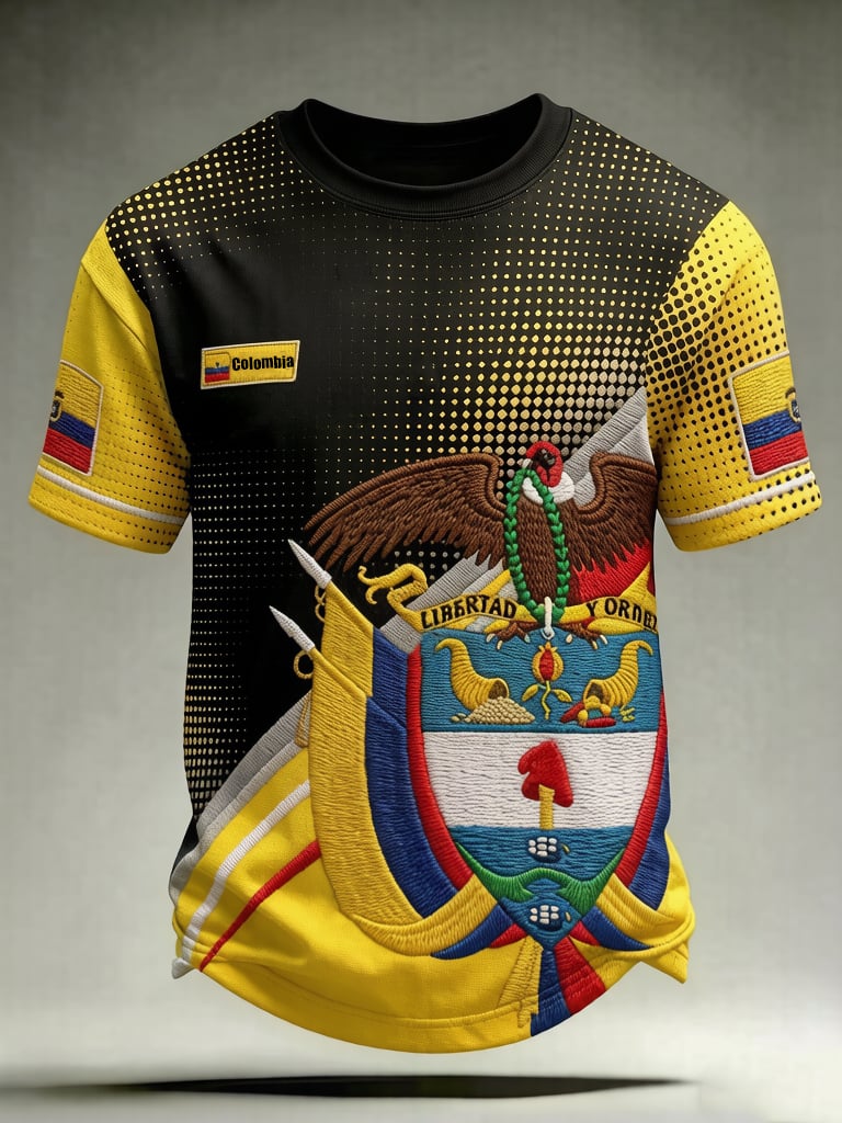 Men's Columbia Football Crew Neck Short-Sleeve Printed T-Shirt