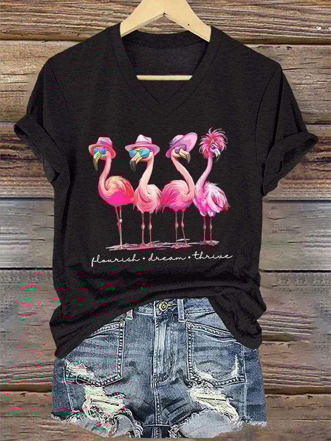 Women's Fashion Casual FDT Flame Bird T-shirt