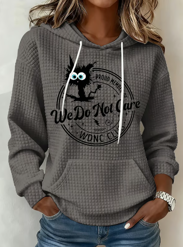 Retro Funny Proud Member Of WDNC Club We Do Not Care Menopause Perimenopause Print Hoodie