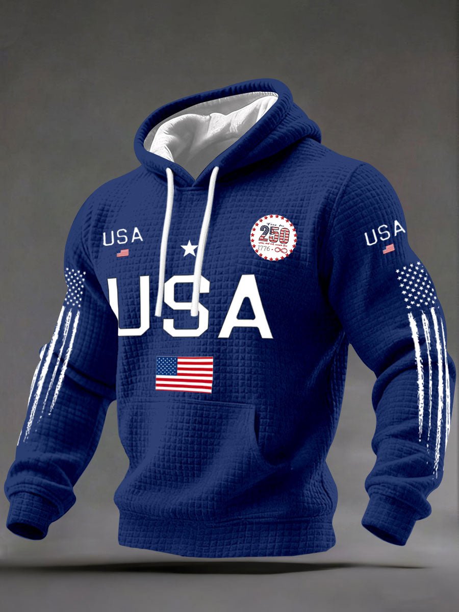 Men'S Casual American 250th Anniversary Printed Sweatshirt