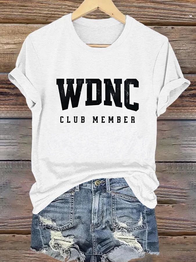 Retro Funny WDNC Menopause Perimenopause Print T-Shirt