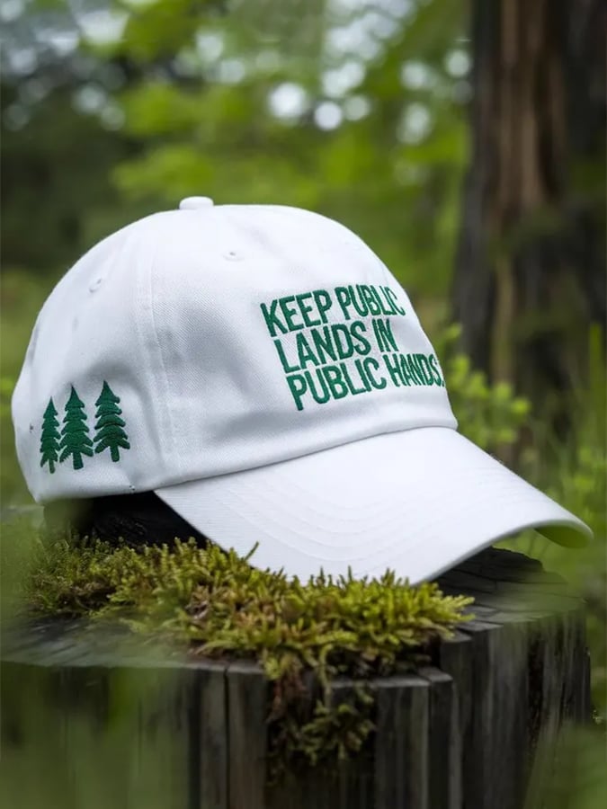 Unisex National Forest Park “Keep Public Lands in Public Hands” Print Hat