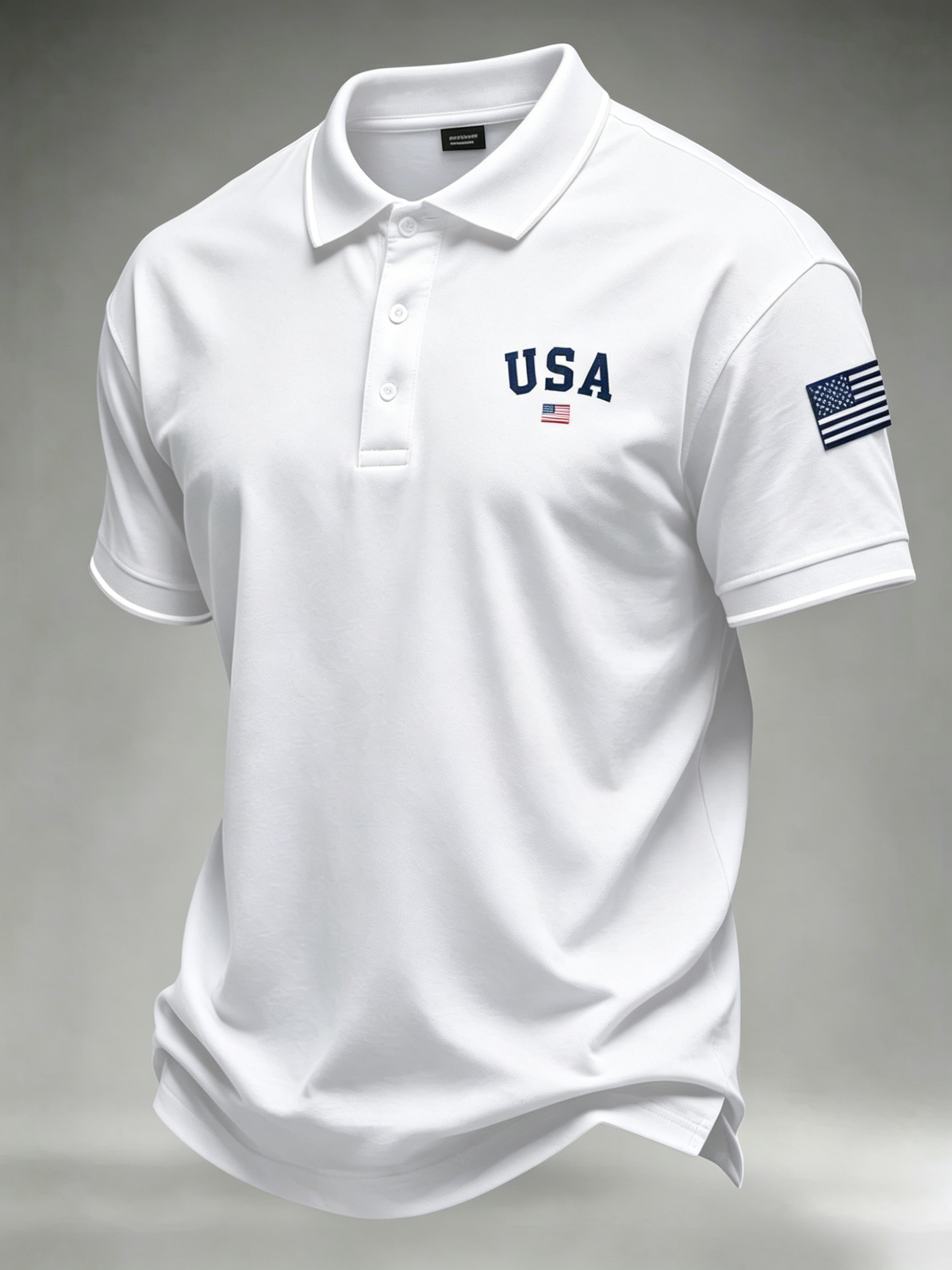 Men'S Casual 250Th Anniversary Celebration Of The Founding Of The United States Independence Day Personalized Printed Polo Shirt