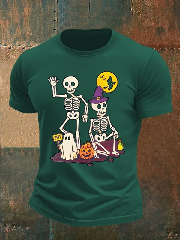 Men's Halloween Skeleton T-Shirt