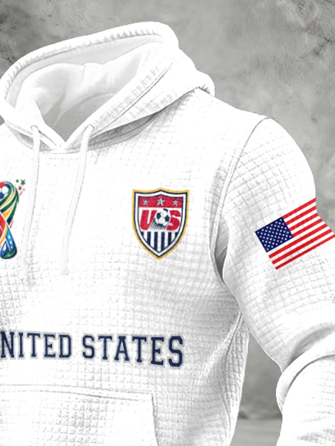 Men's USA Soccer Supporter Print Hoodie