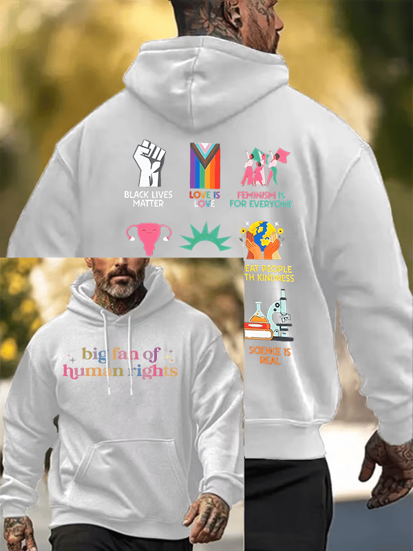 Men's staunch supporter of human rights Hoodie