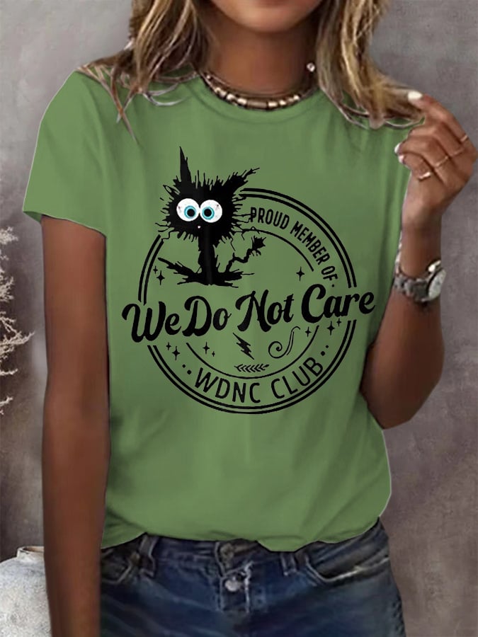 Retro Funny Proud Member Of WDNC Club Menopause Perimenopause Print T-Shirt