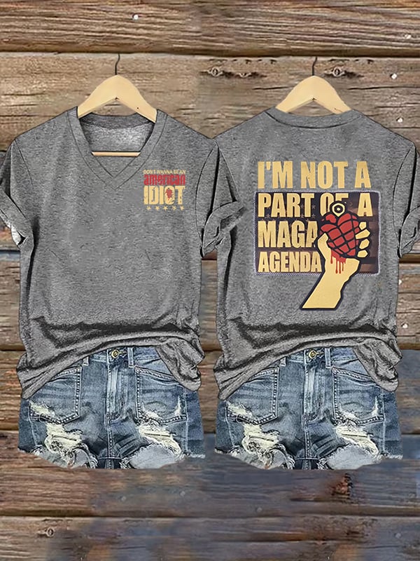 Women's american idiot Print T-Shirt