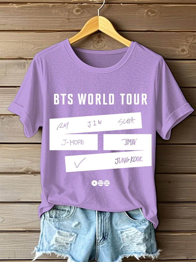 Women's K-pop Boy Band T-shirt