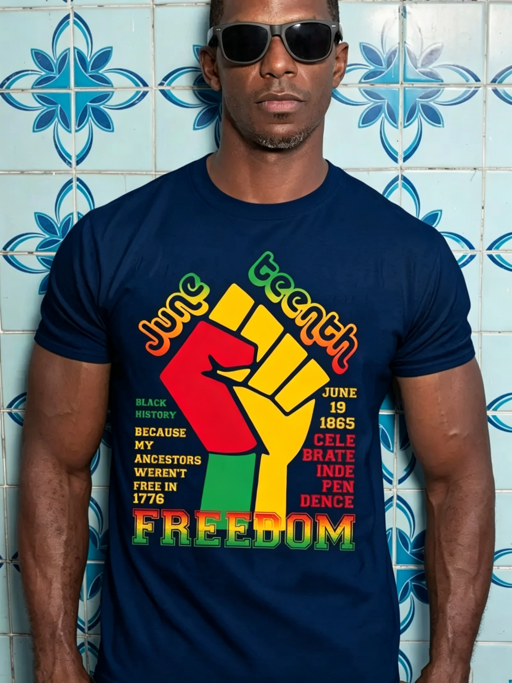 Men's Juneteenth Black Freedom 1865 T-Shirt