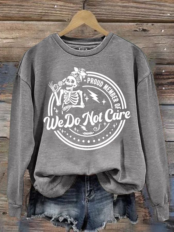 Women's Retro Funny Proud Member Of Club Menopause Perimenopause Print Sweatshirt