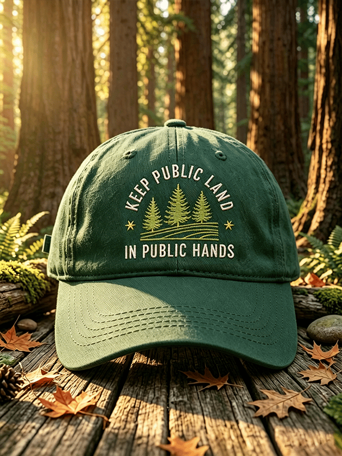Unisex RESIST SAVE OUR PARKS Washed Retro Baseball Cap