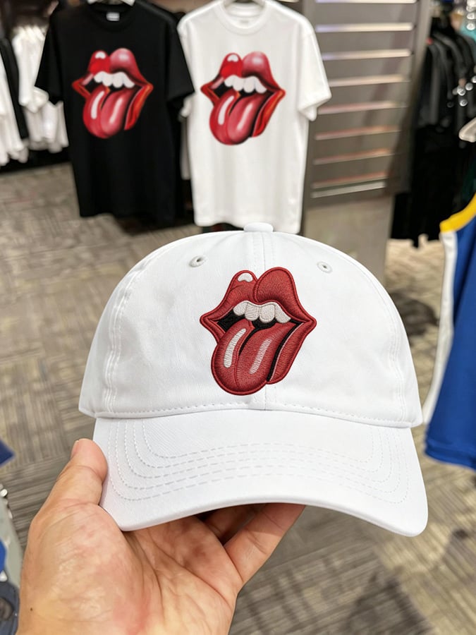Retro In The Stars Print Baseball Cap