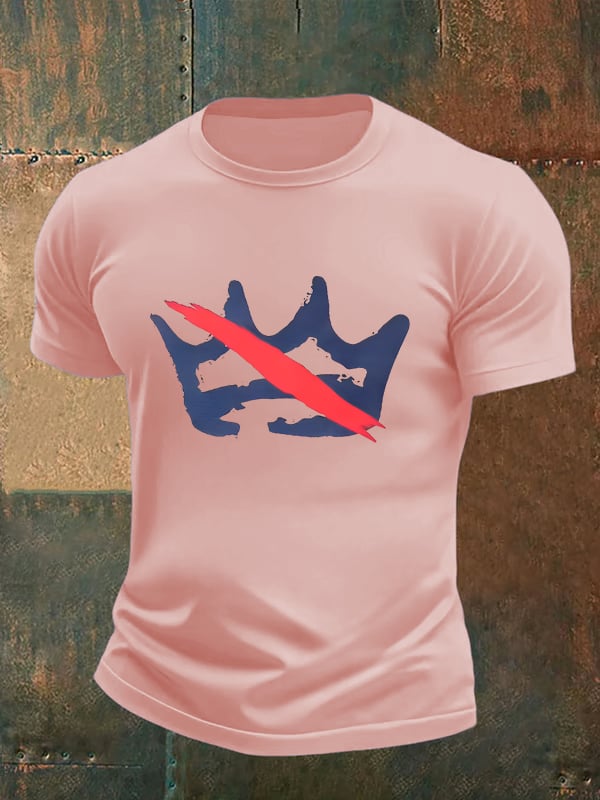 Men's America has no kings print T-Shirt