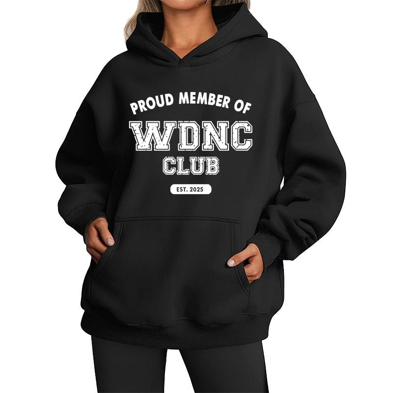 Women's Retro Fun "We Don't Care About Menopause/Perimenopause" Printed Pullover Sweatshirt