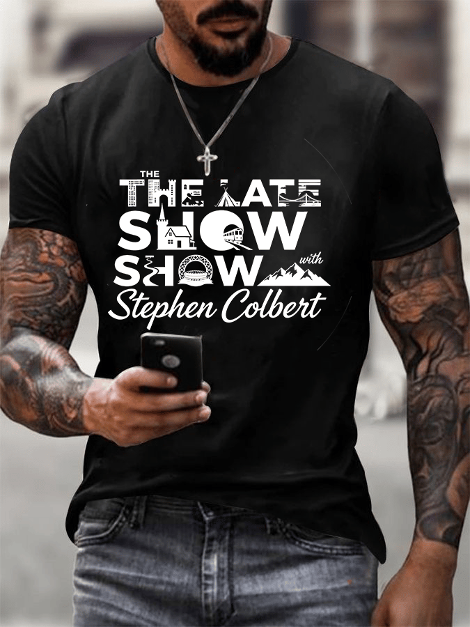 Men's Retro Last Show Print T-Shirt