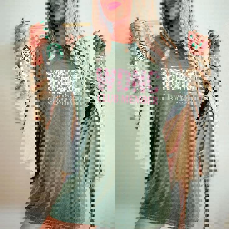 We Do Not Care Club Member Humor Joke Sarcastic Quote Women's Oversized Comfort T-Shirt