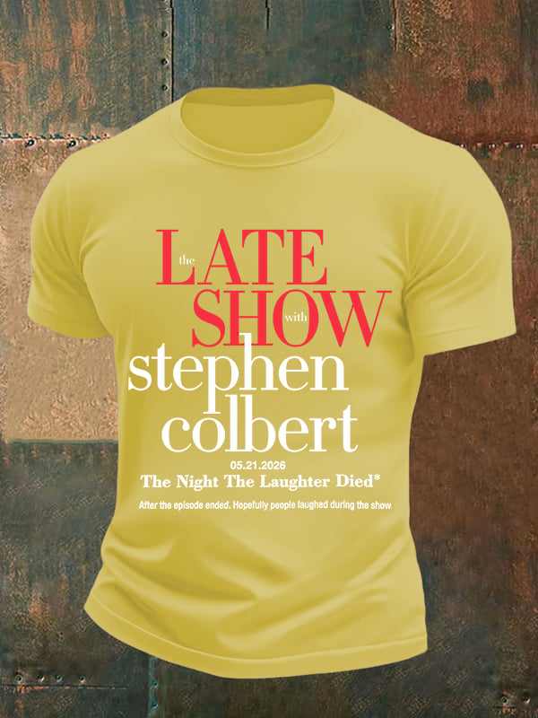 Men's Retro Last Show Print T-Shirt