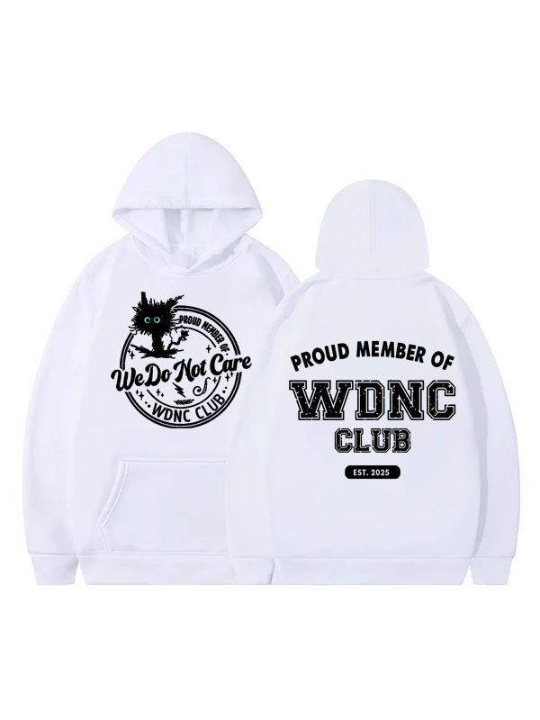 Women's Retro Fun We Don't Care About Menopause Perimenopause Printed Hooded Sweatshirt